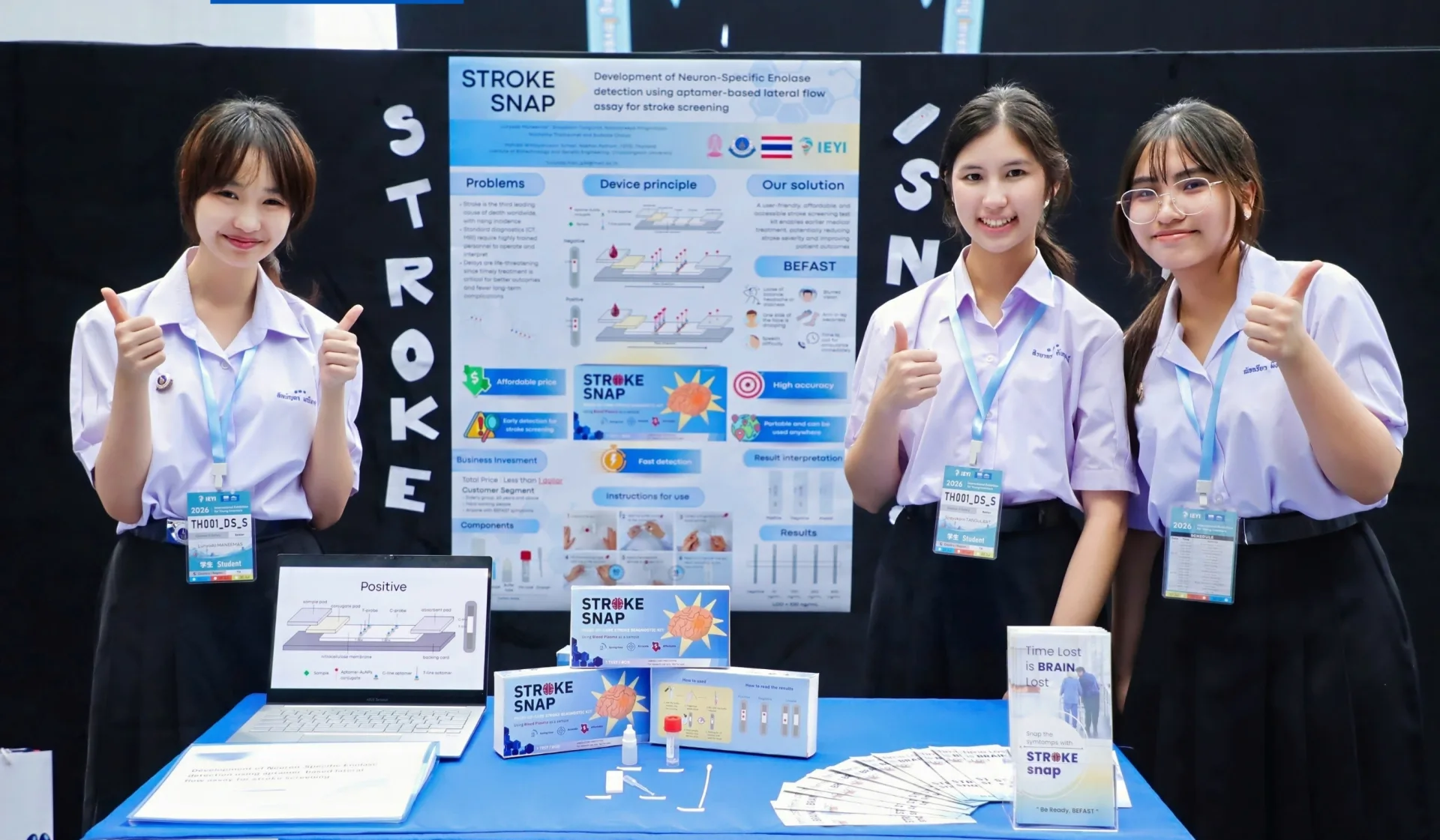 Team Thailand showcases the STROKE SNAP stroke-screening invention